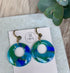 Ocean Dream Collection Round Polymer Clay Earrings