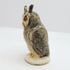 Ceramic White faced scops owl sculpture - Fran