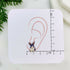 Black & White Bunny Rabbit Stud Earrings
