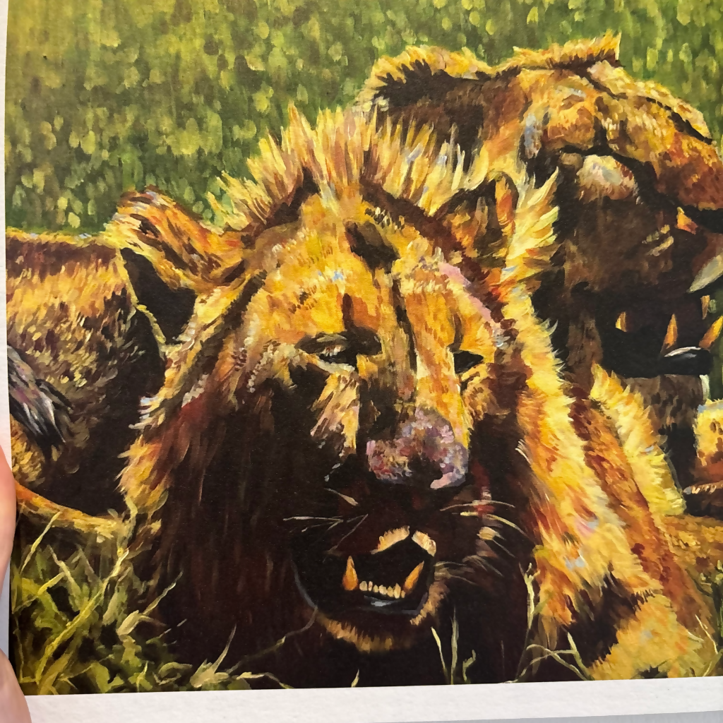 A5 Lion Print