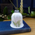 Fine Bone China Snowdrops Bell Decoration