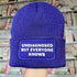 Undiagnosed Cuffed Rectangular Patch Beanie Hat