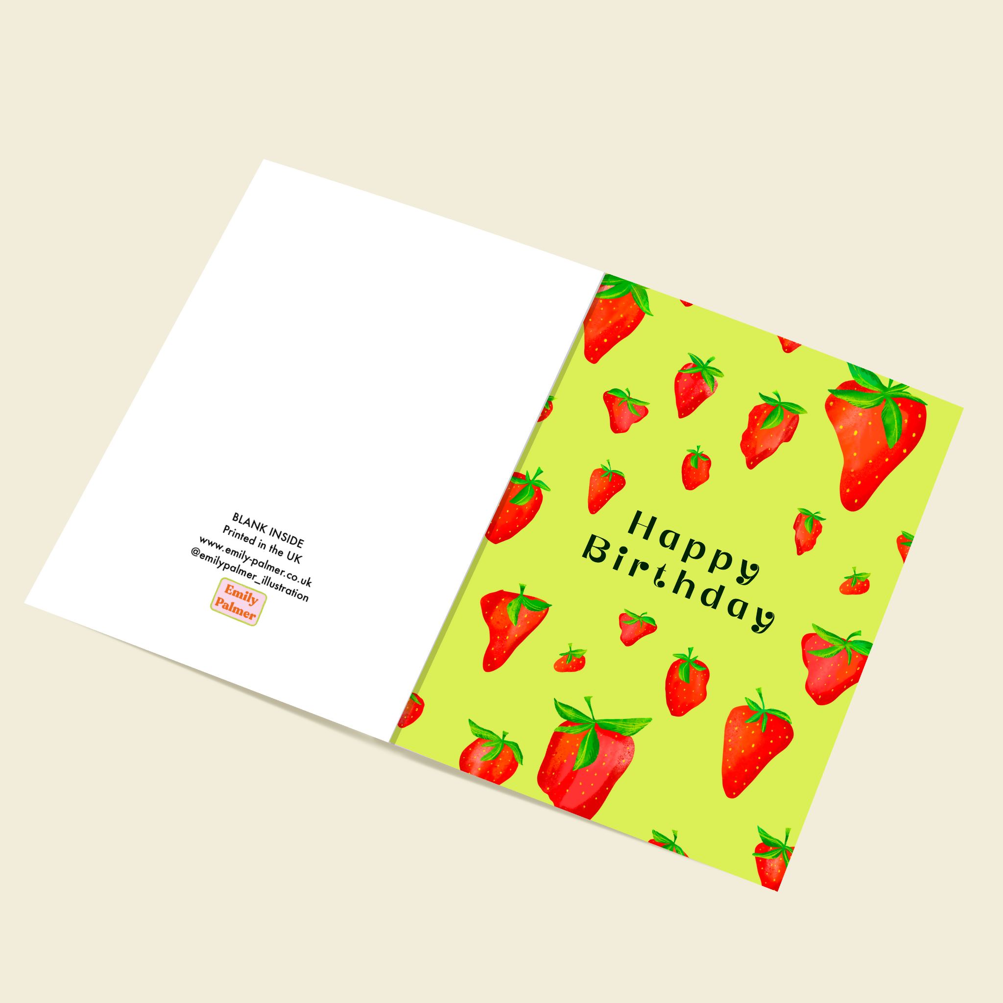 Strawberry Birthday Card