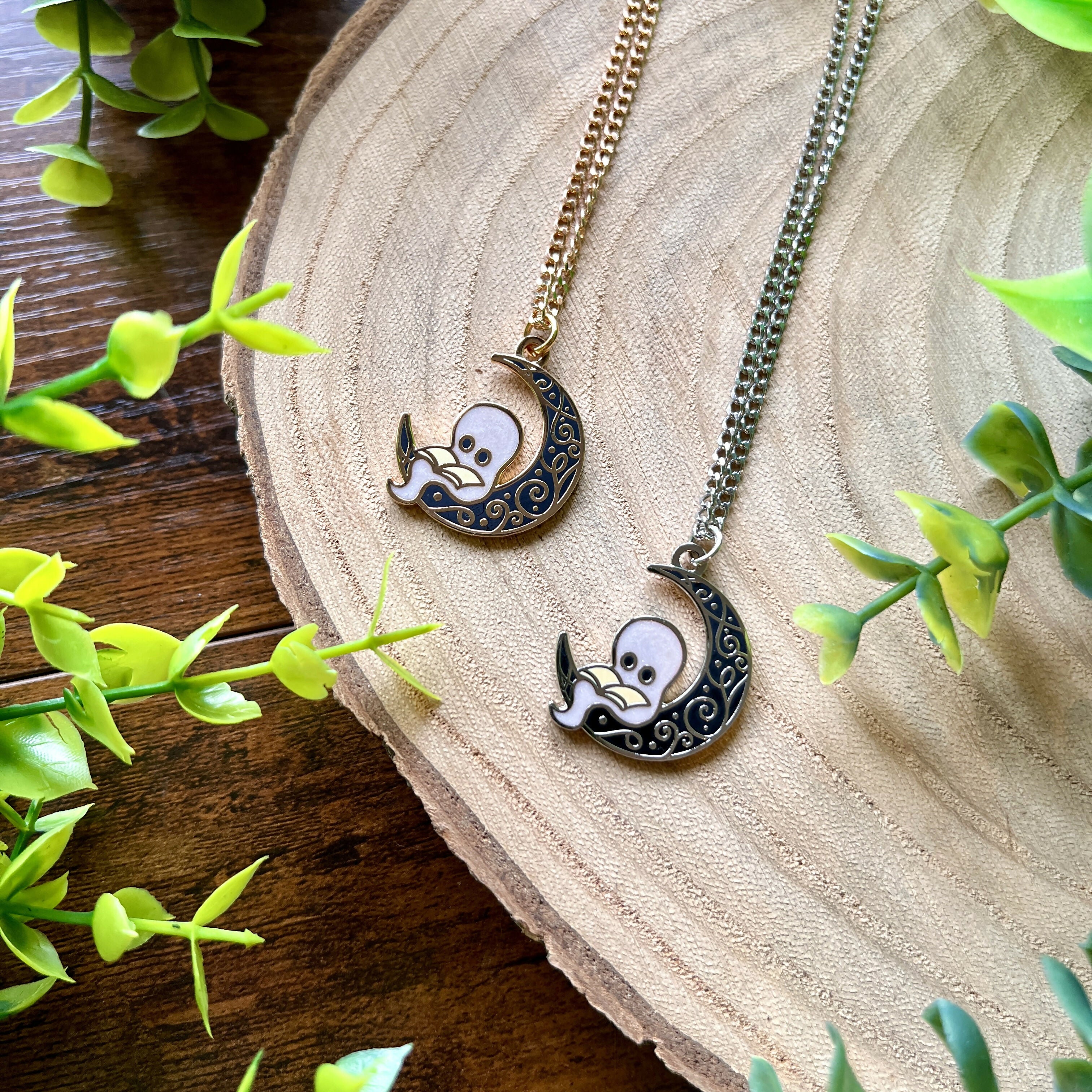 Wisper the Ghost Pendant Necklace