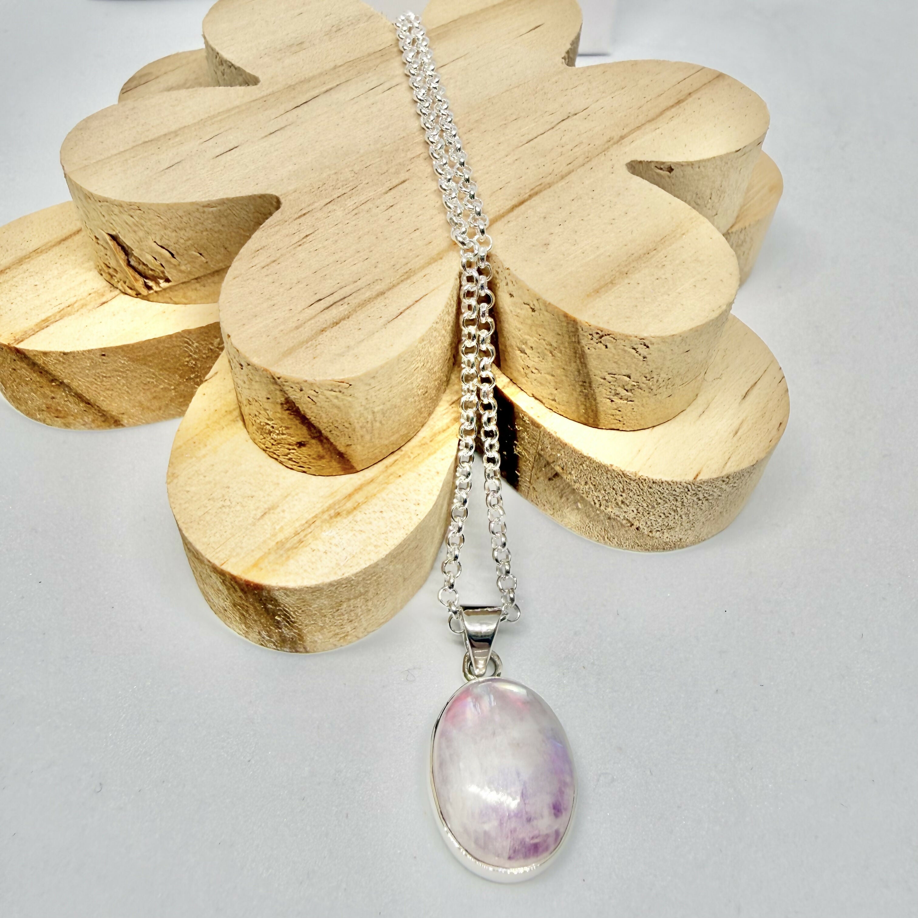 PINK MOONSTONE NECKLACE
