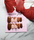 Reusable Brown Croc Print With French Tip Handmade Press On Nails