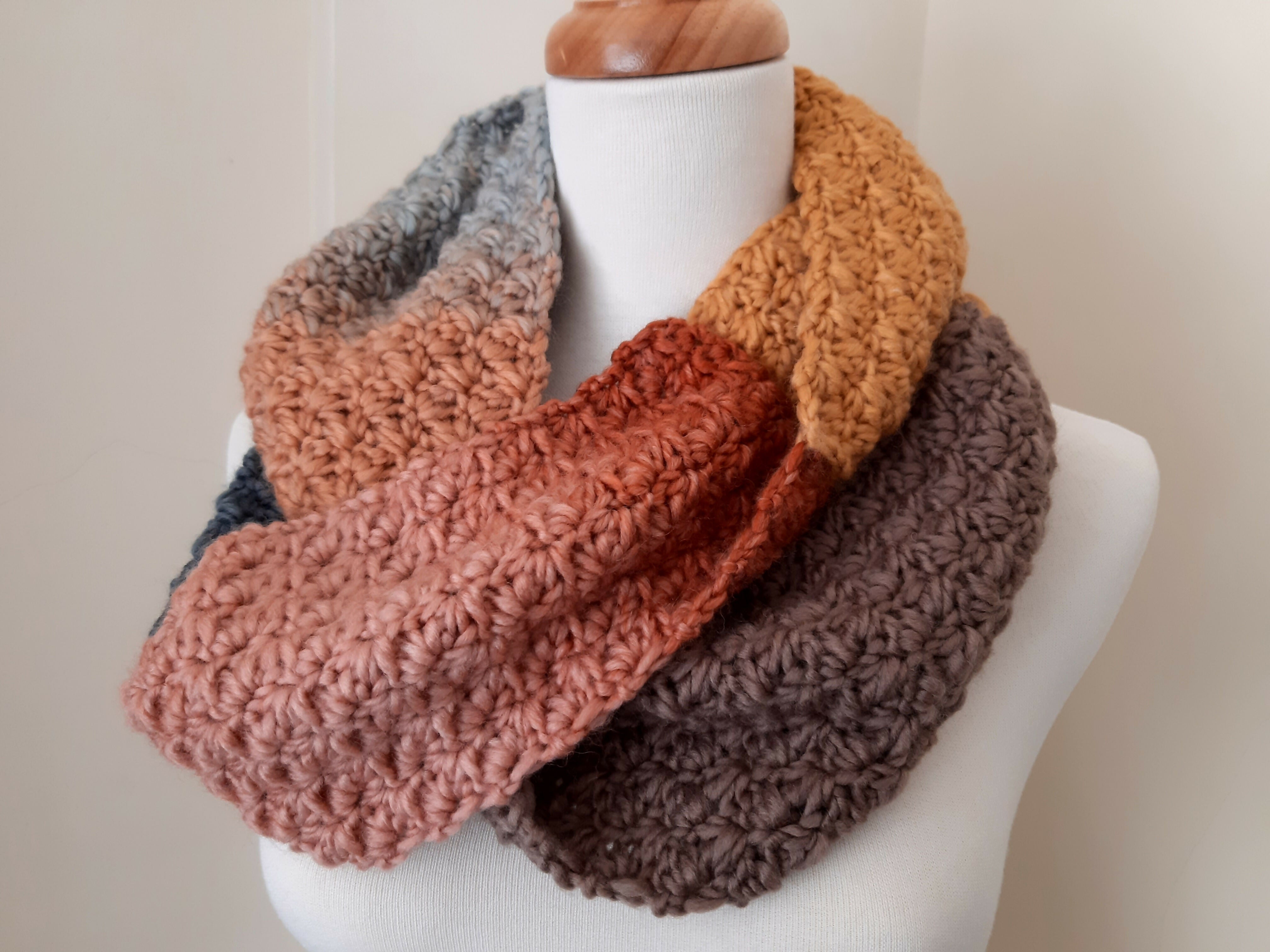 Infinite Scarf - Sweet Earth Tone Colour