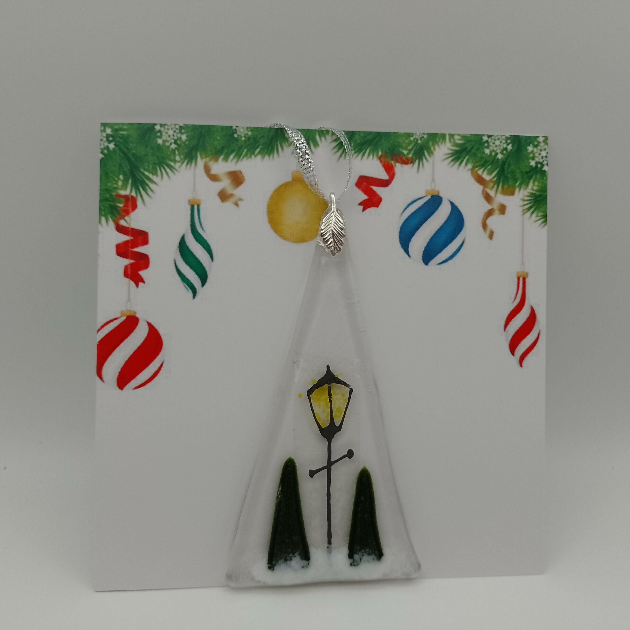 Fused Glass Christmas Card