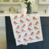 robins linen tea towel