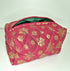 Quilted Christmas Cosmetic Makeup Bag With Snowflake Pattern