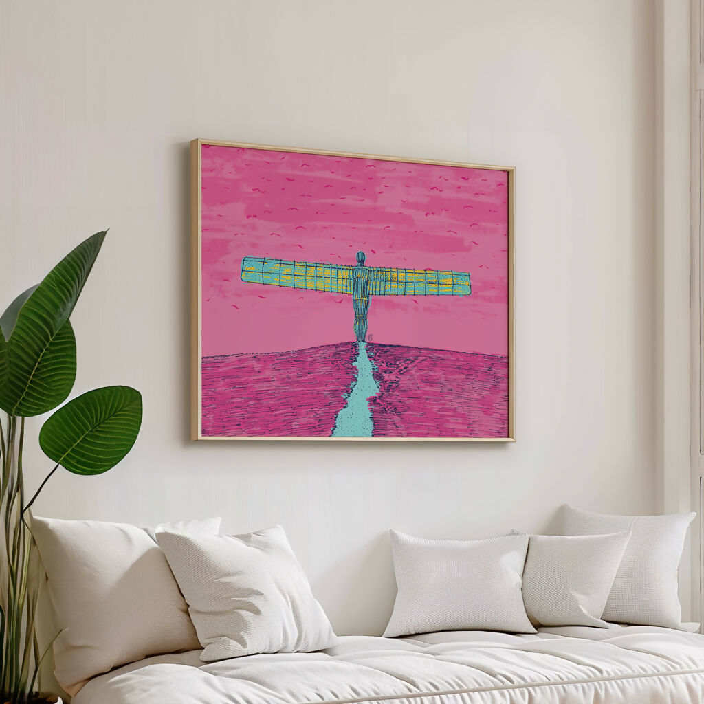 Angel of the North Art Print – Northern Landmark Wall Art