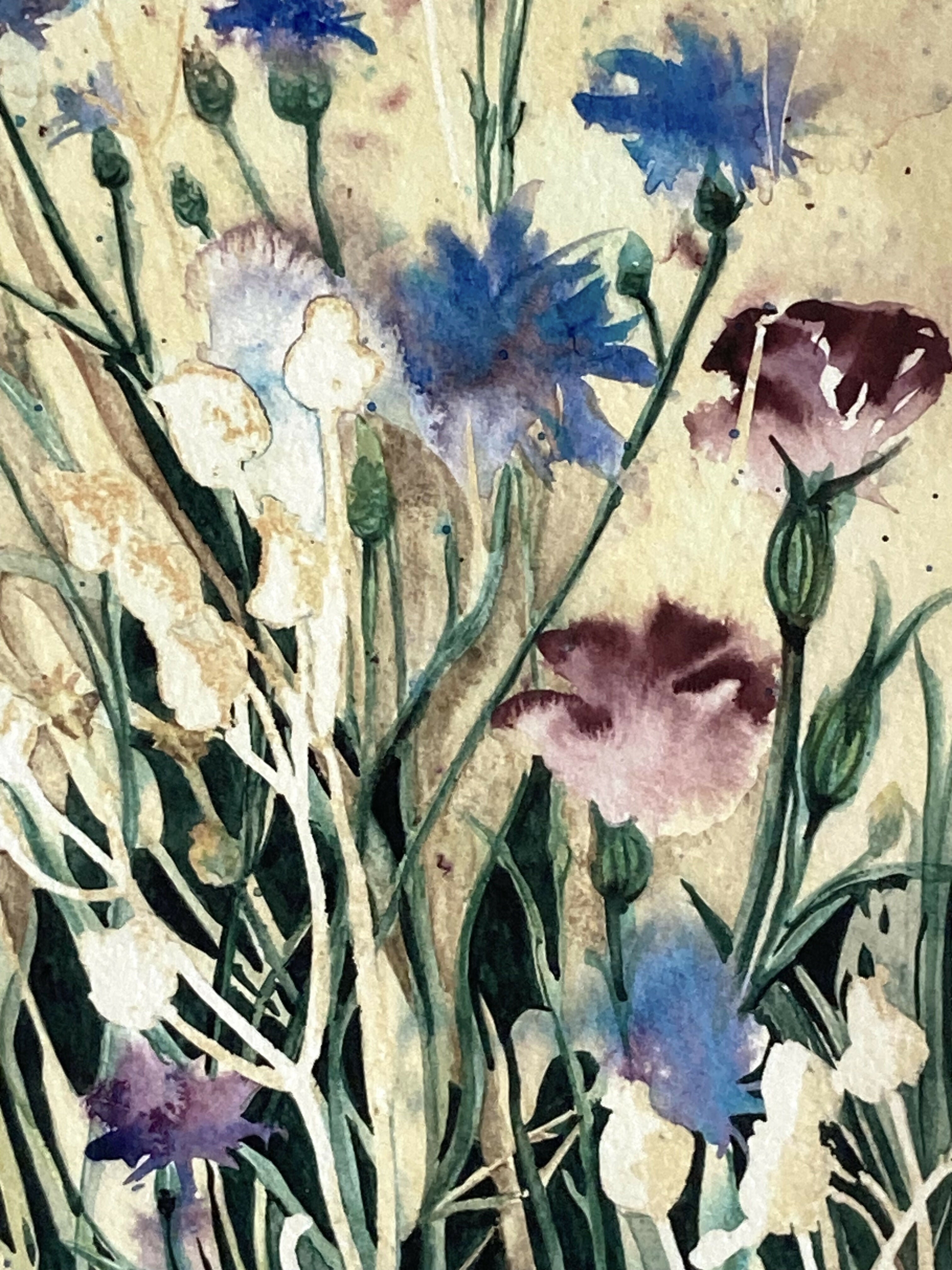 Cornflowers A4 print