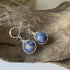 Sodalite Drop Earrings, Sterling Silver