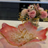 BEAUTIFUL IRREGULAR SHAPE GOLD REINDEER FRUIT BOWL