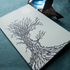 HAG TREE DRYAD LINOCUT GREETING CARD