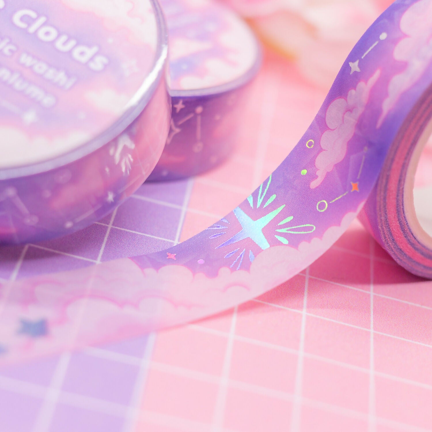 Holographic Foil Washi Tape - In the Clouds