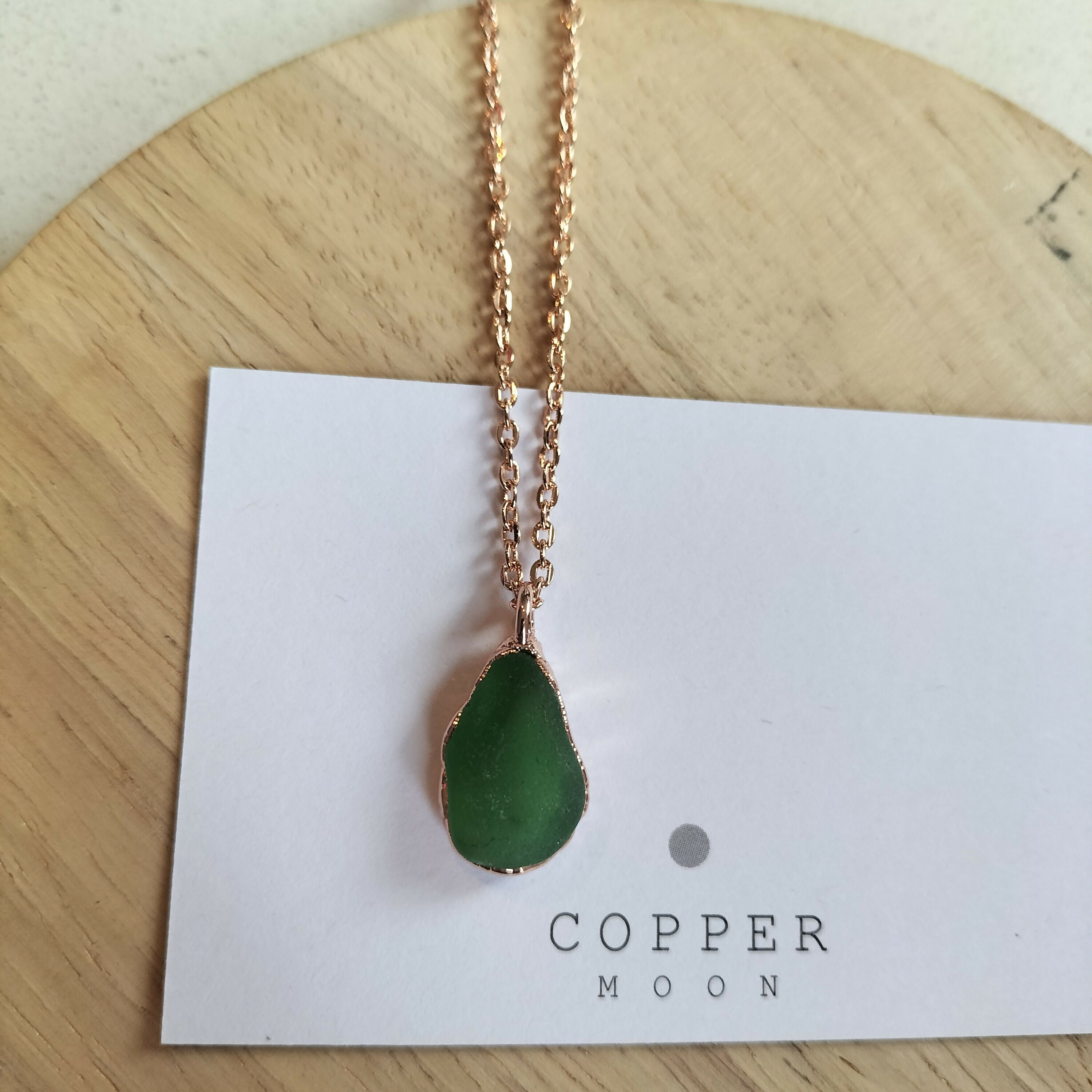 Seaglass Green Necklace