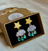 Christmas Cloud and Raindrops Earrings