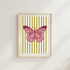 Flutterby A5 Hand Illustrated Poster