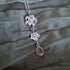 Handmade Hibiscus Necklace With Rose Quartz
