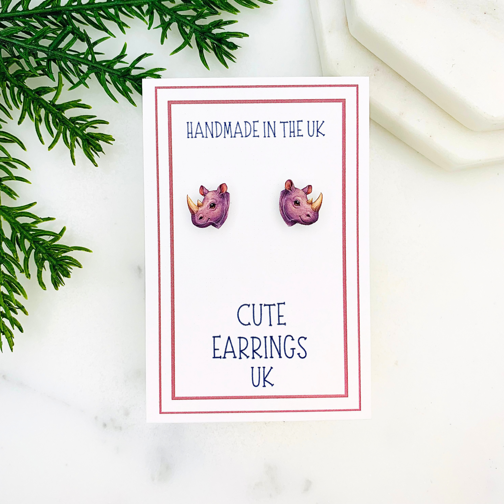 Rhino Stud Earrings