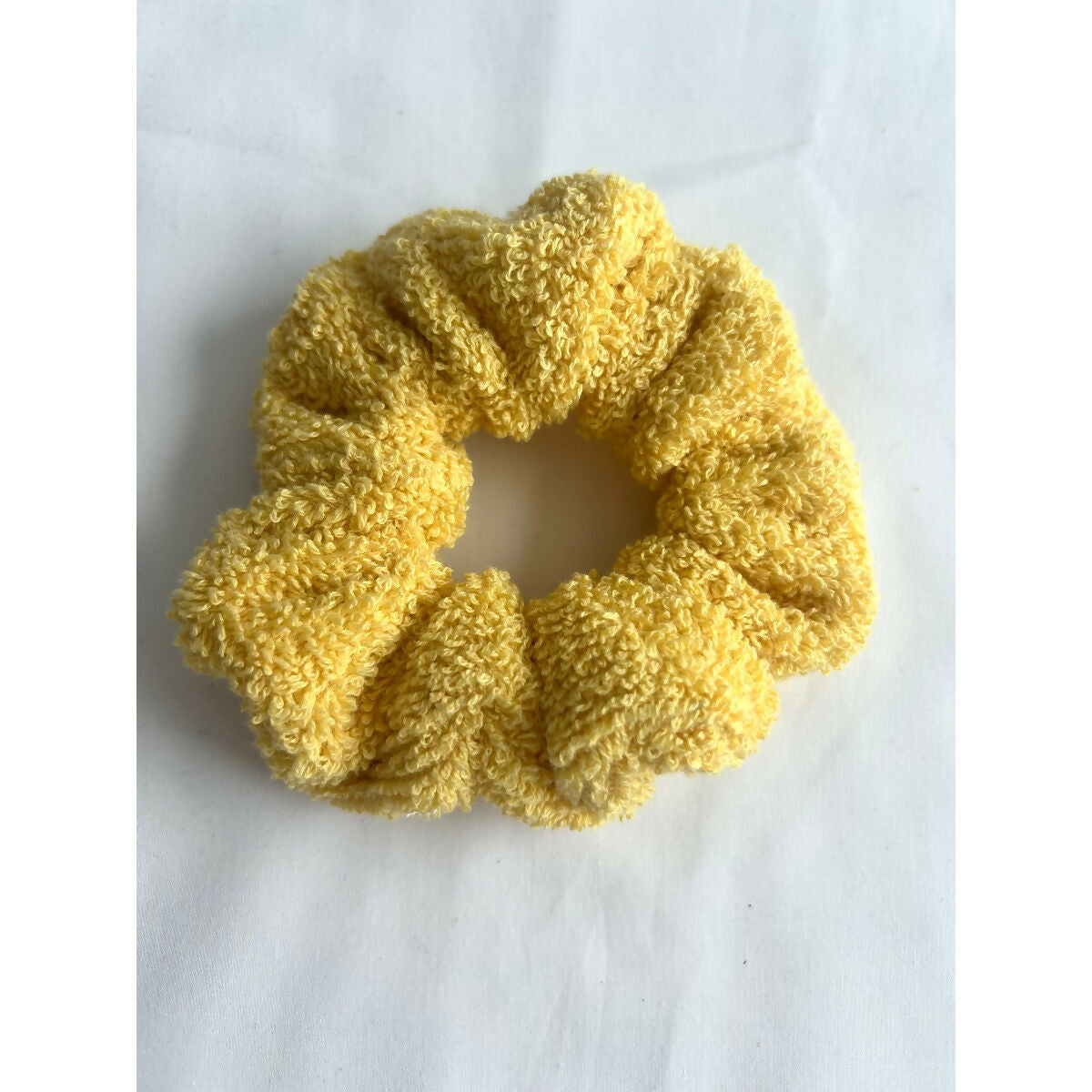 Yellow Towel Scrunchie