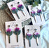 Tulip Flower Polymer Clay Earrings