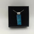 Blue and Green Dichroic Striped Pendant