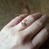 Handmade Adjustable Copper Moss AgateRing Size N