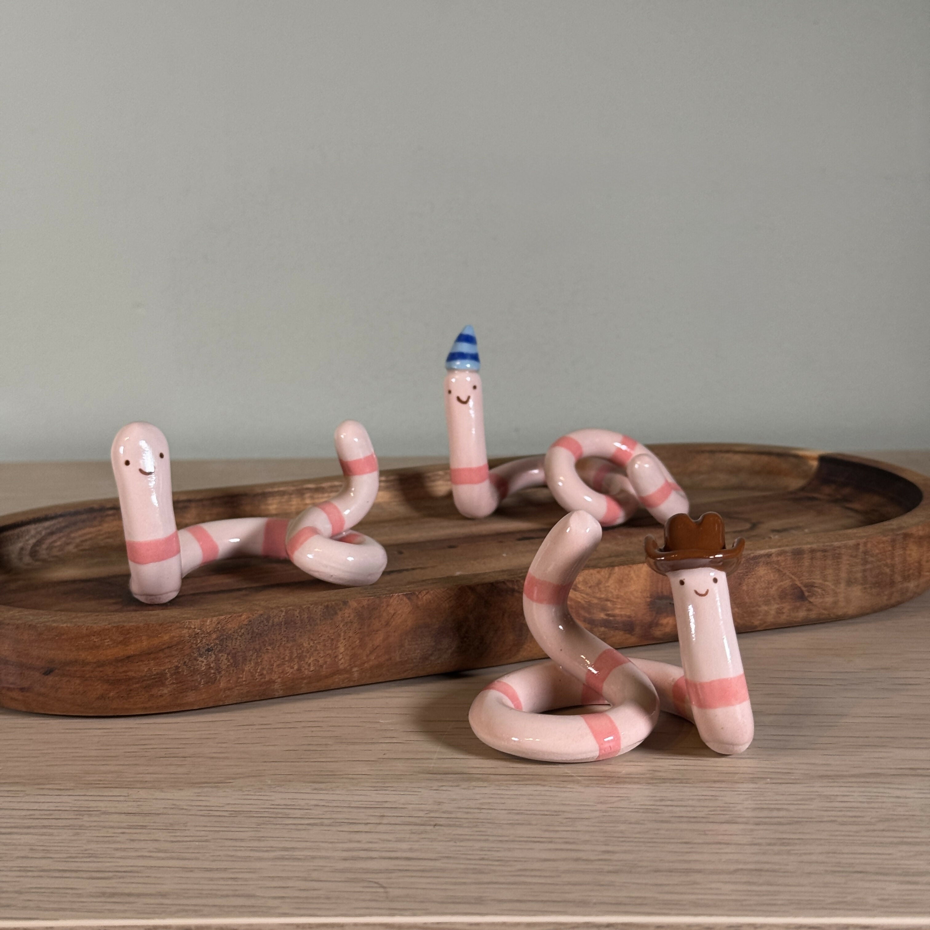 Handmade Ceramic Worm
