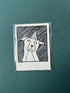 Pat Polaroid Print - Staffy Party Hat