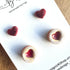 Valentines Day Stud Earrings / Set of 2 pairs of Studs / Handmade Polymer Clay Jewellery