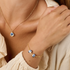 Blue China Bracelets - Handmade Polymer Clay Bracelets