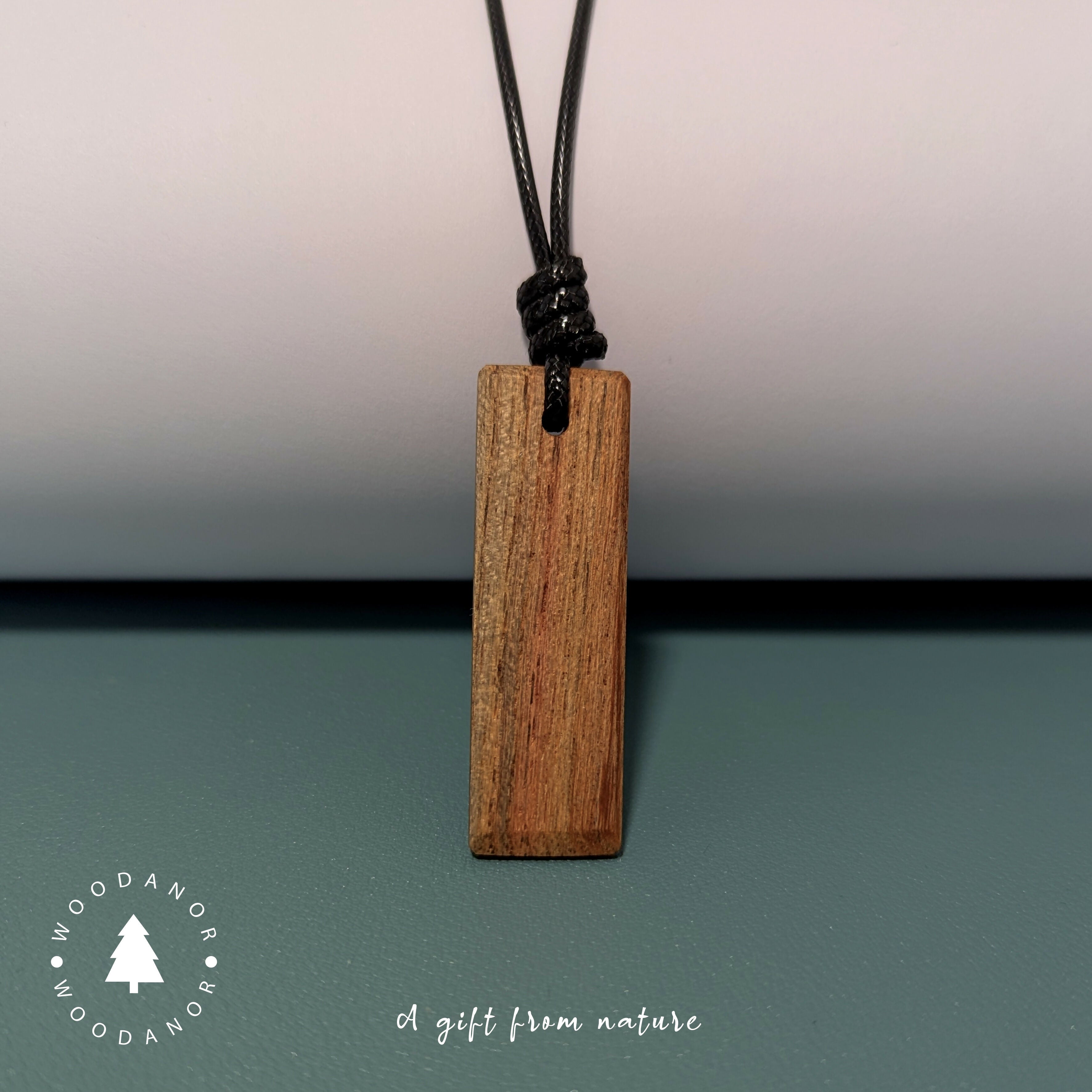 Natural Grain Wood Pendant