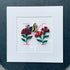 Handmade Paper Quilling Bumblebee and Red Flowers with Letter N