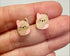 Cream Cat Studs