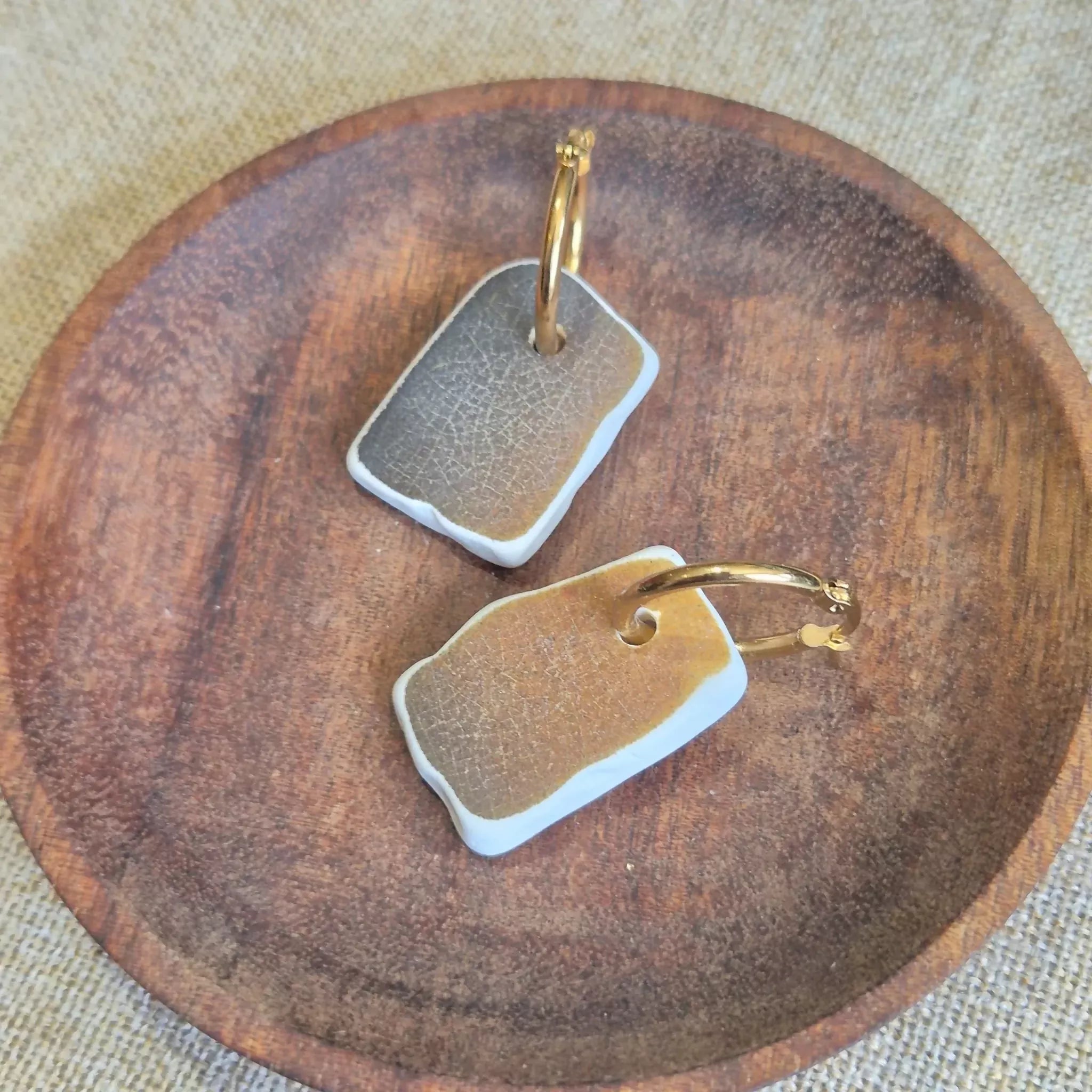 Recycled Ceramic Earring