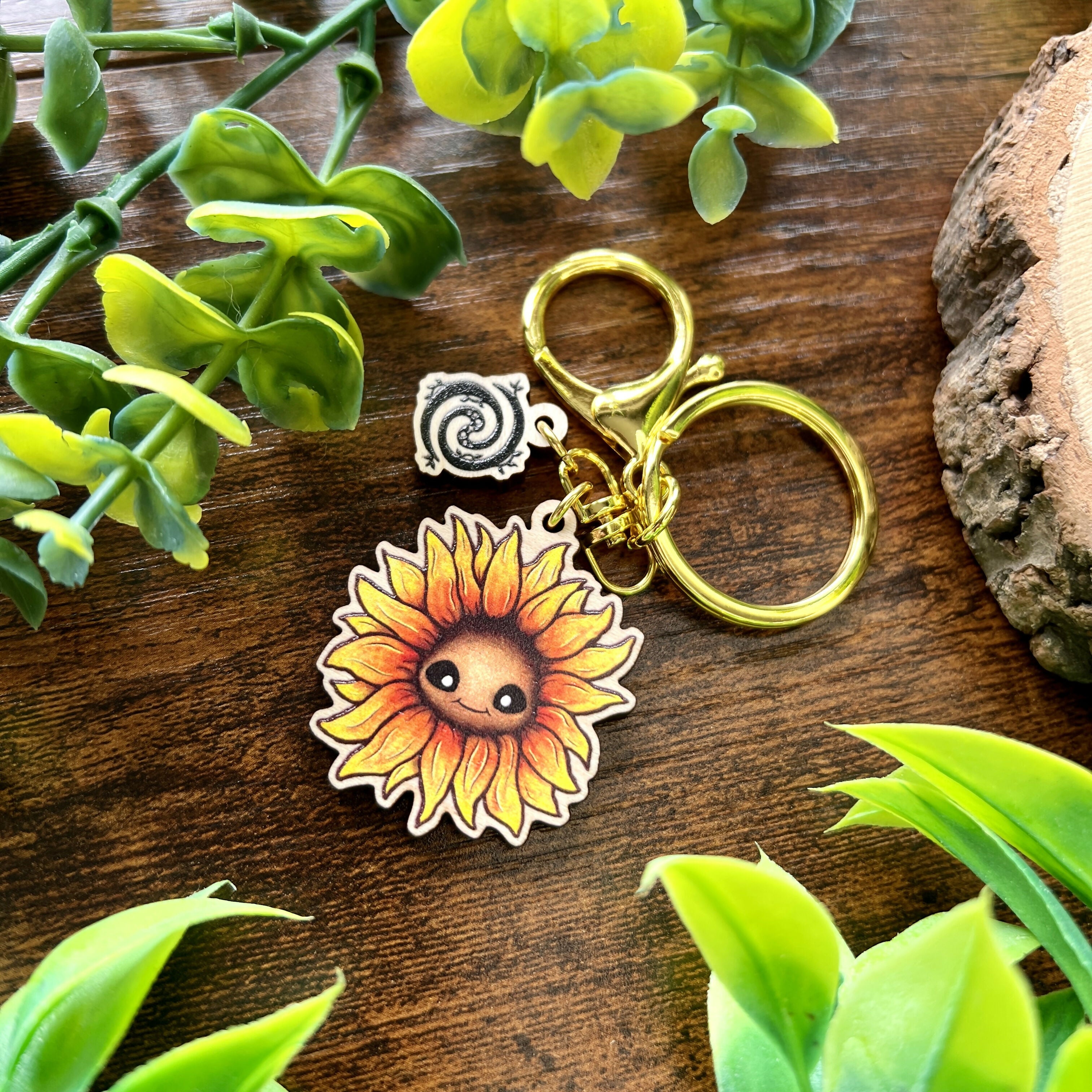 Saffy Sunflower Keyring | Cute Eco-Friendly | Art & Soul