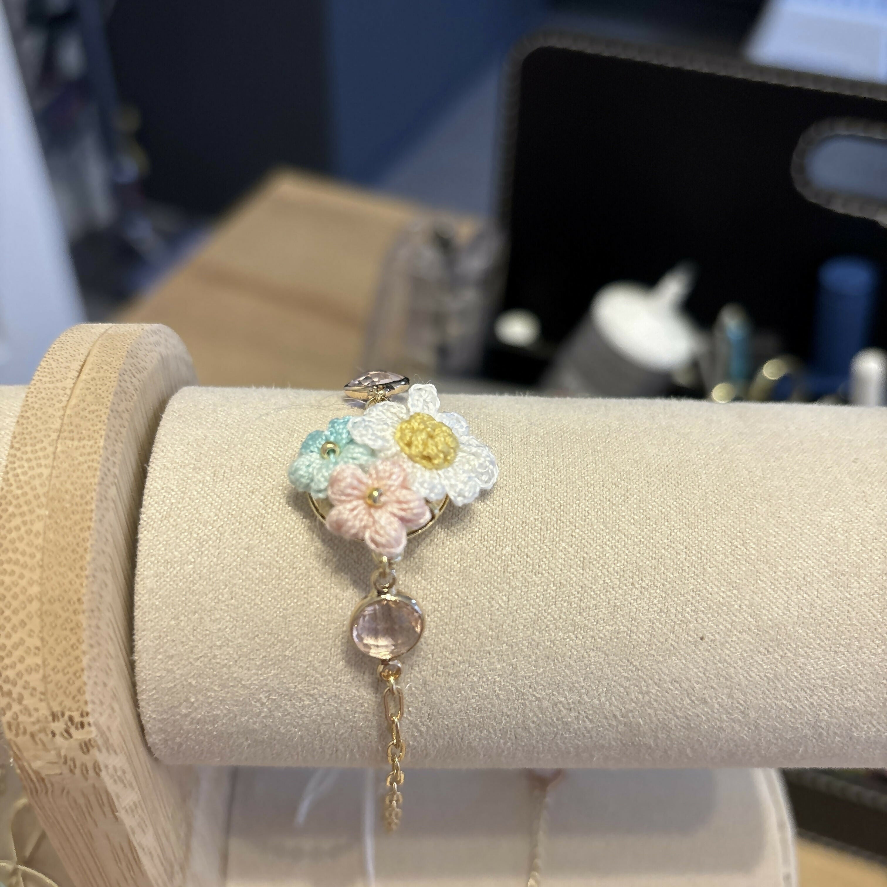 Micro Crochet Flower Bracelets