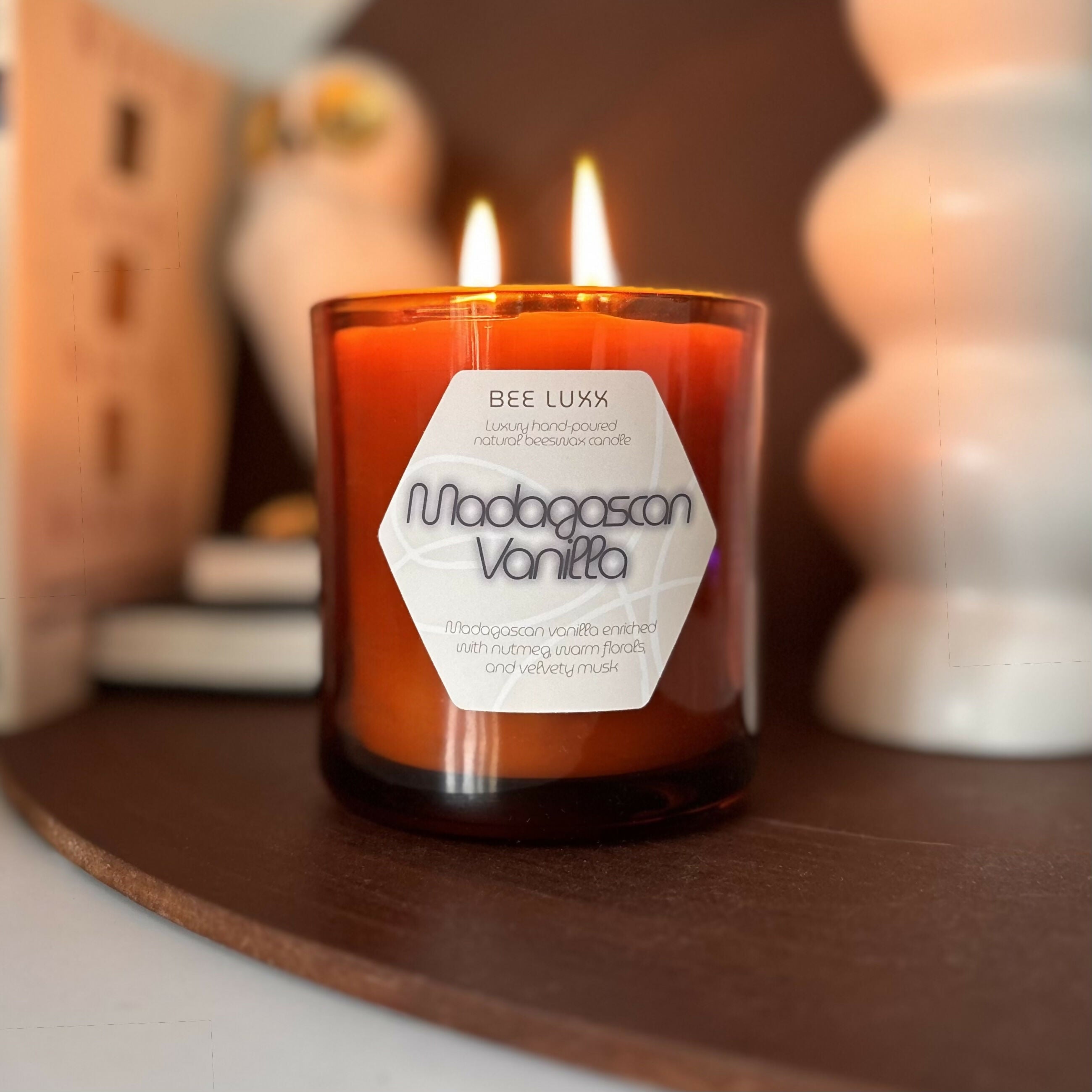 Madagascan Vanilla - Scented 100% Beeswax Candle