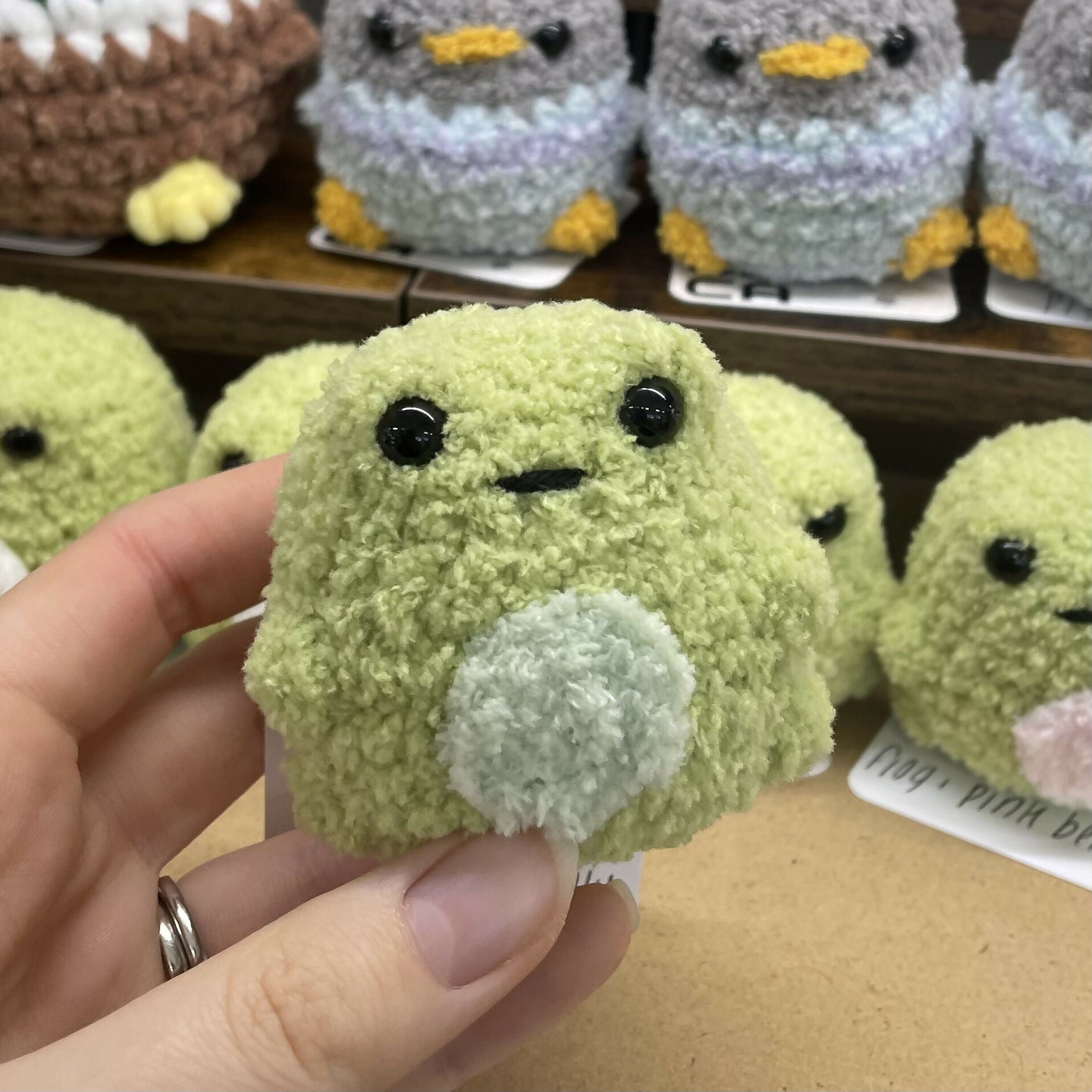 Fluffy Crochet Frog