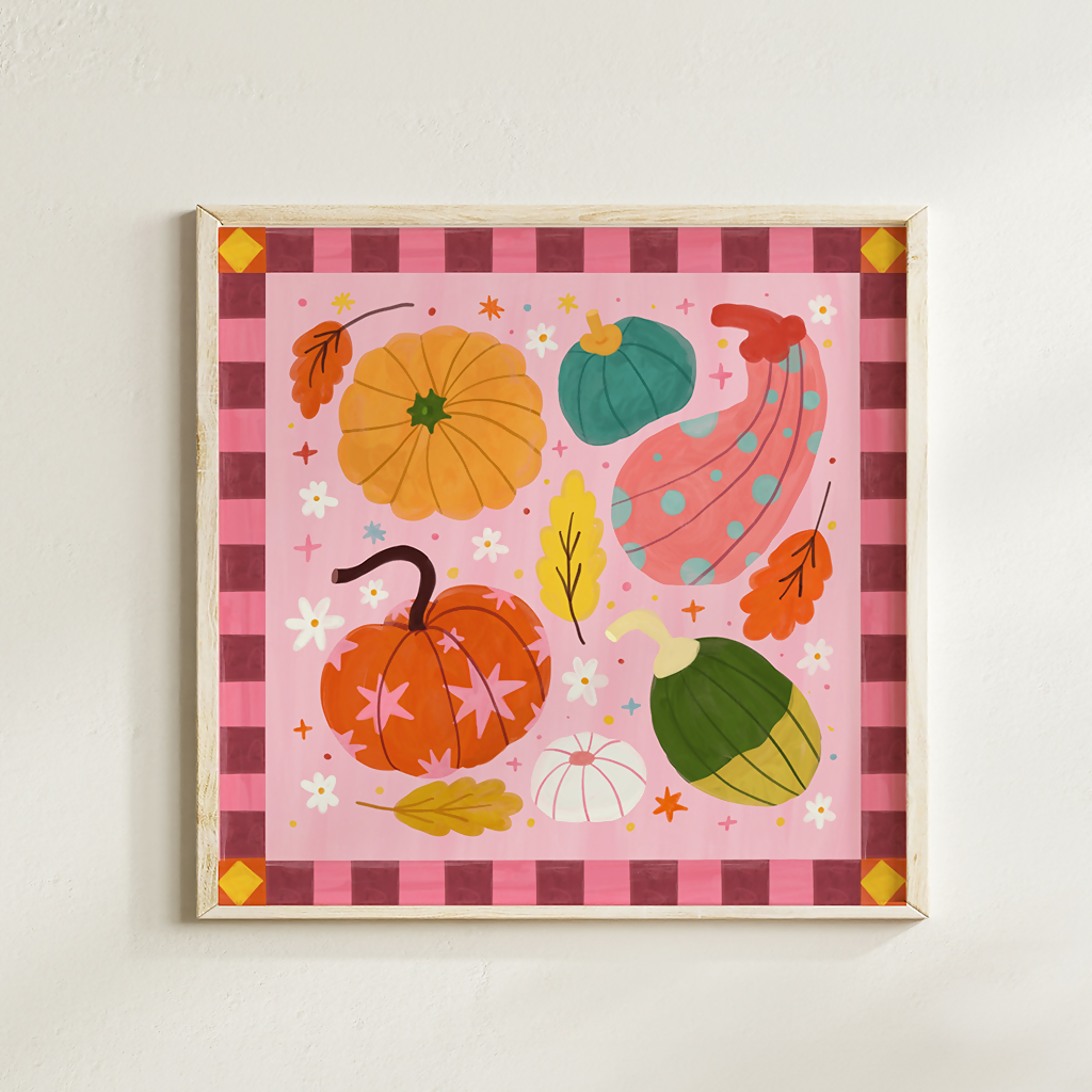 Pumpkin Patch Art Print