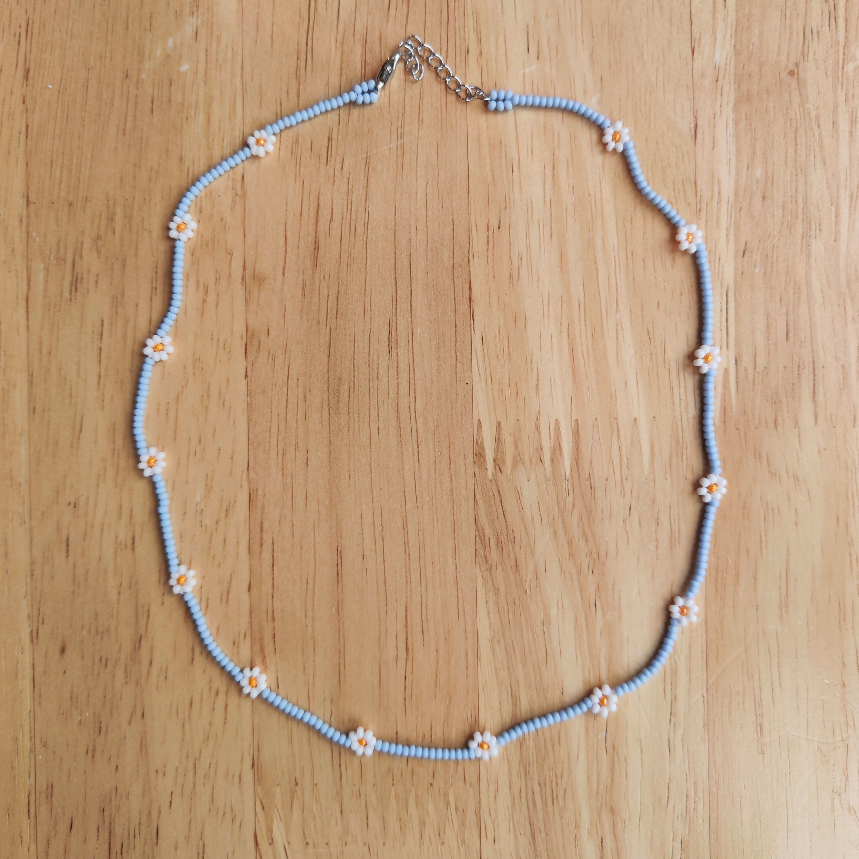 Beaded Flower Necklaces – Handmade Assorted Patterns