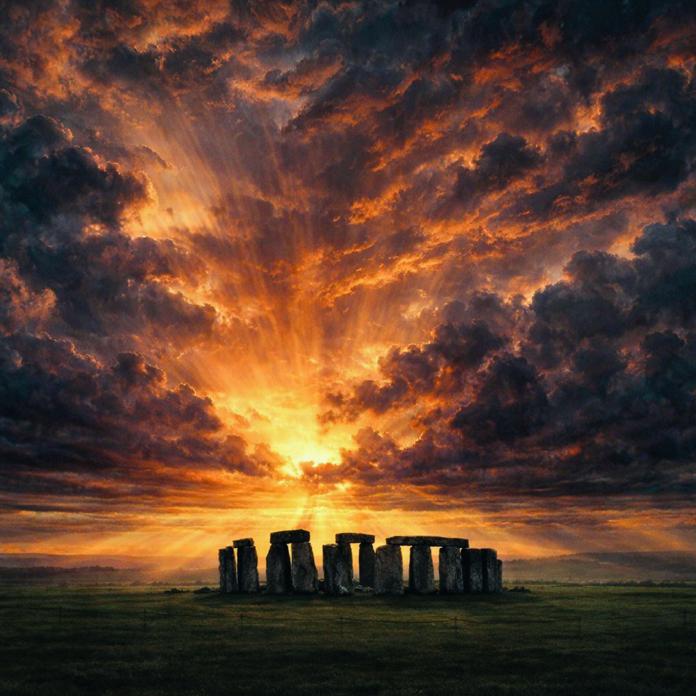 Dawn Breaking on Stonehenge