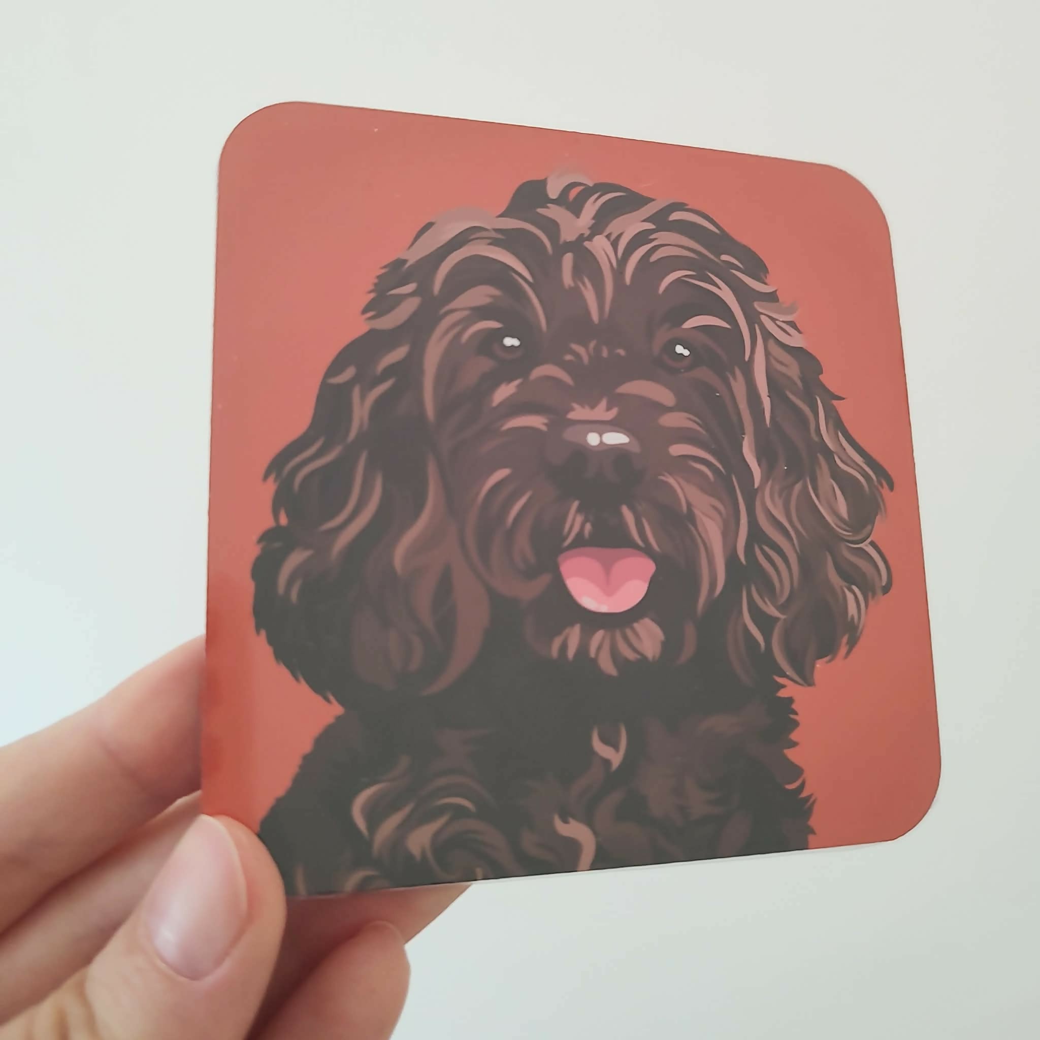 Cockapoo Brown Dog Coaster