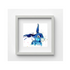 FINE ART PRINT OF BLUE BUNNY, PART OF THE 'LITTLE MINI TREASURE' ART COLLECTION