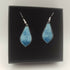 Powder Blue and Dark Blue Enamel Earrings