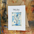 Abstract Sparkle Heart Baby Boy Card in Blue