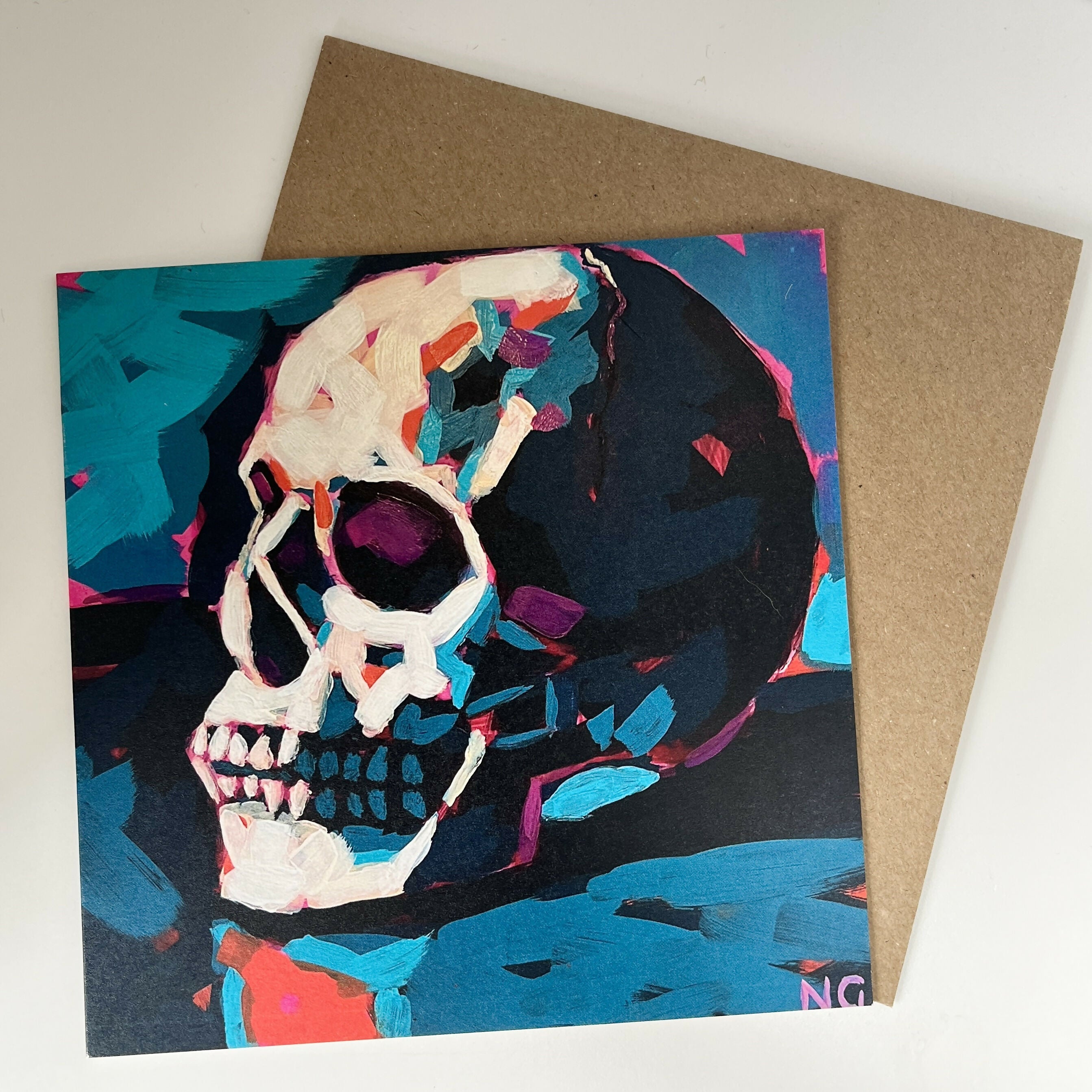 Spooky Skull - Greetings Card