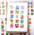 Comic Book Birthday Squares Upcycled Birthday Card